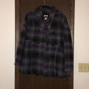 Worthington Double Breasted Peacoat, XL